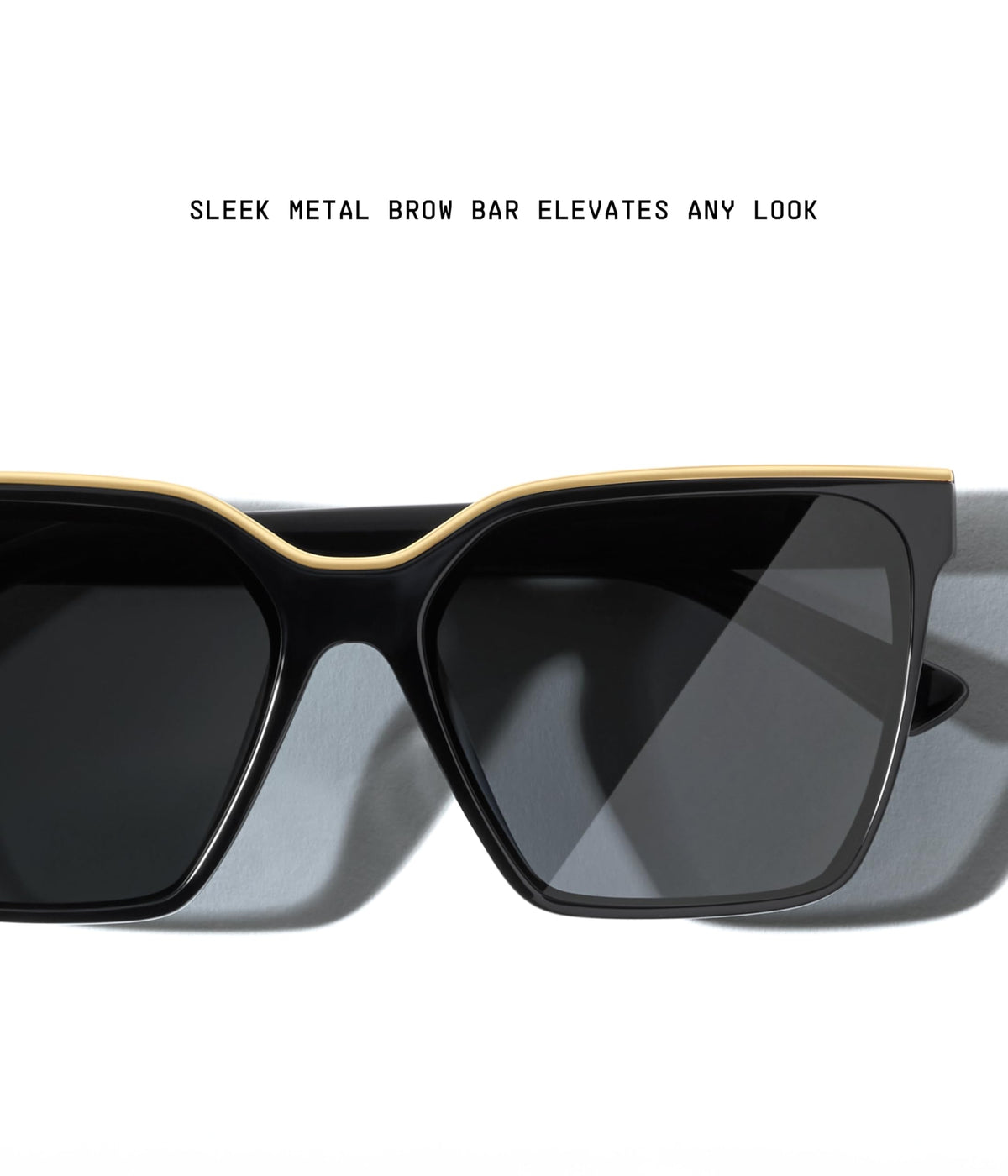 Women's Square Sunglasses with Modern Bold Frame