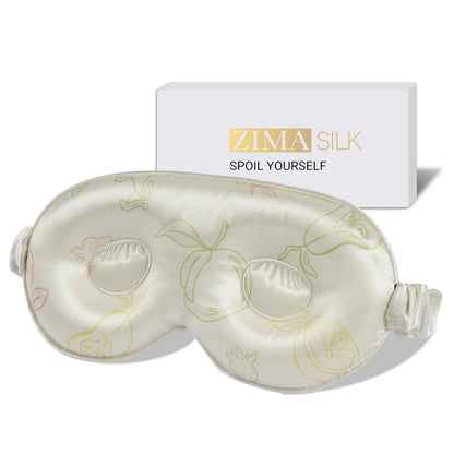 Mulberry Silk Sleep Mask with 3D Contoured Cups·
