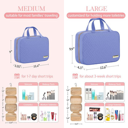 Hanging Travel Toiletry Bag with Spacious Organizer