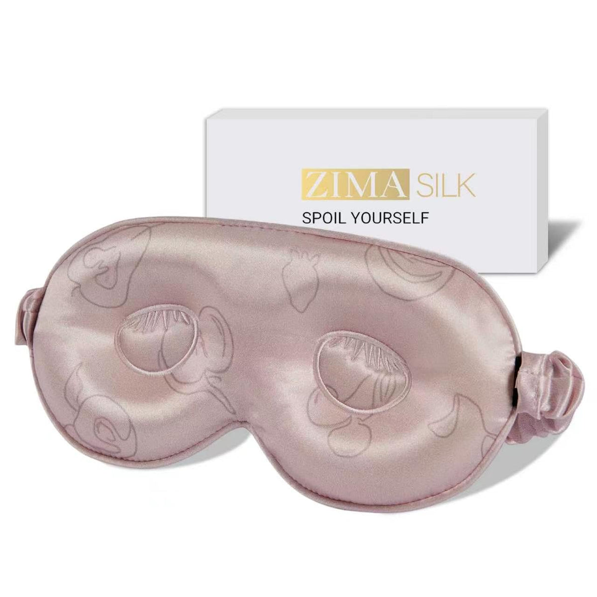 Mulberry Silk Sleep Mask with 3D Contoured Cups·