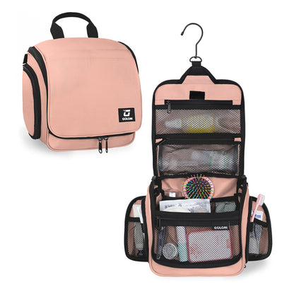 Hanging Toiletry Bag with 10-Compartment Organizer