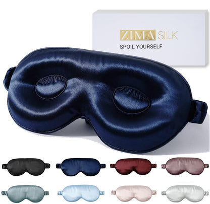 Mulberry Silk Sleep Mask with 3D Contoured Cups·