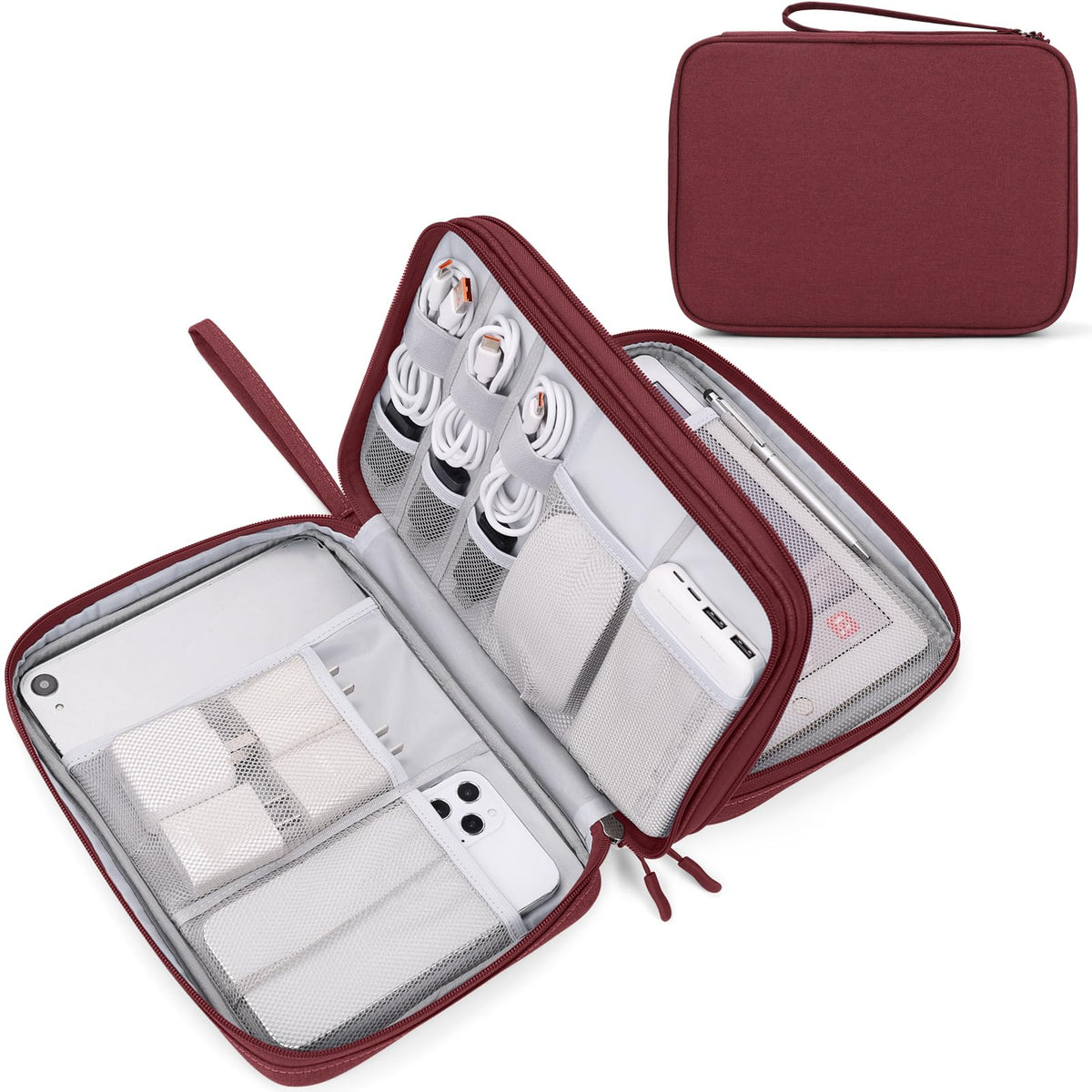 Travel Tech Organizer Pouch for Cables and Accessories