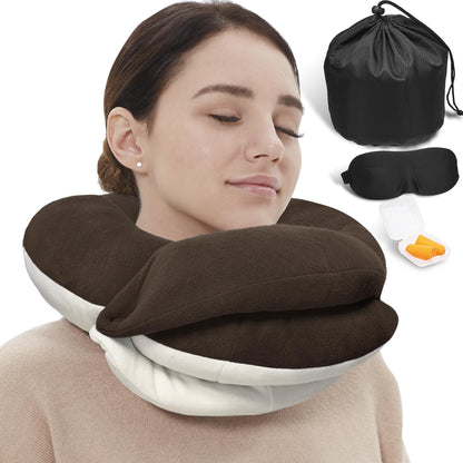 Kids Travel Neck Pillow with Chin Support