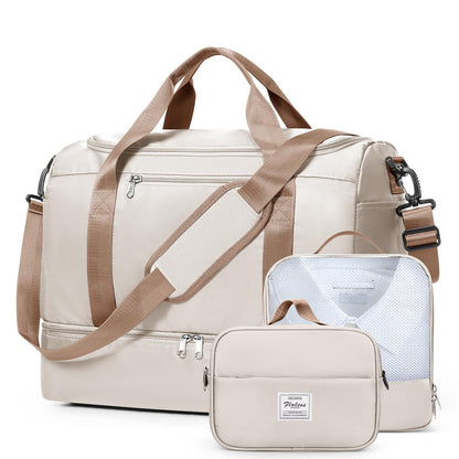 Large Weekender Bag with Shoe Compartment