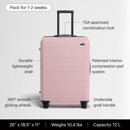 Lightweight Checked Luggage with Spinner Wheels