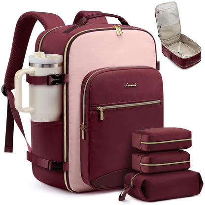 Carry-On Travel Backpack with Personal Item Design