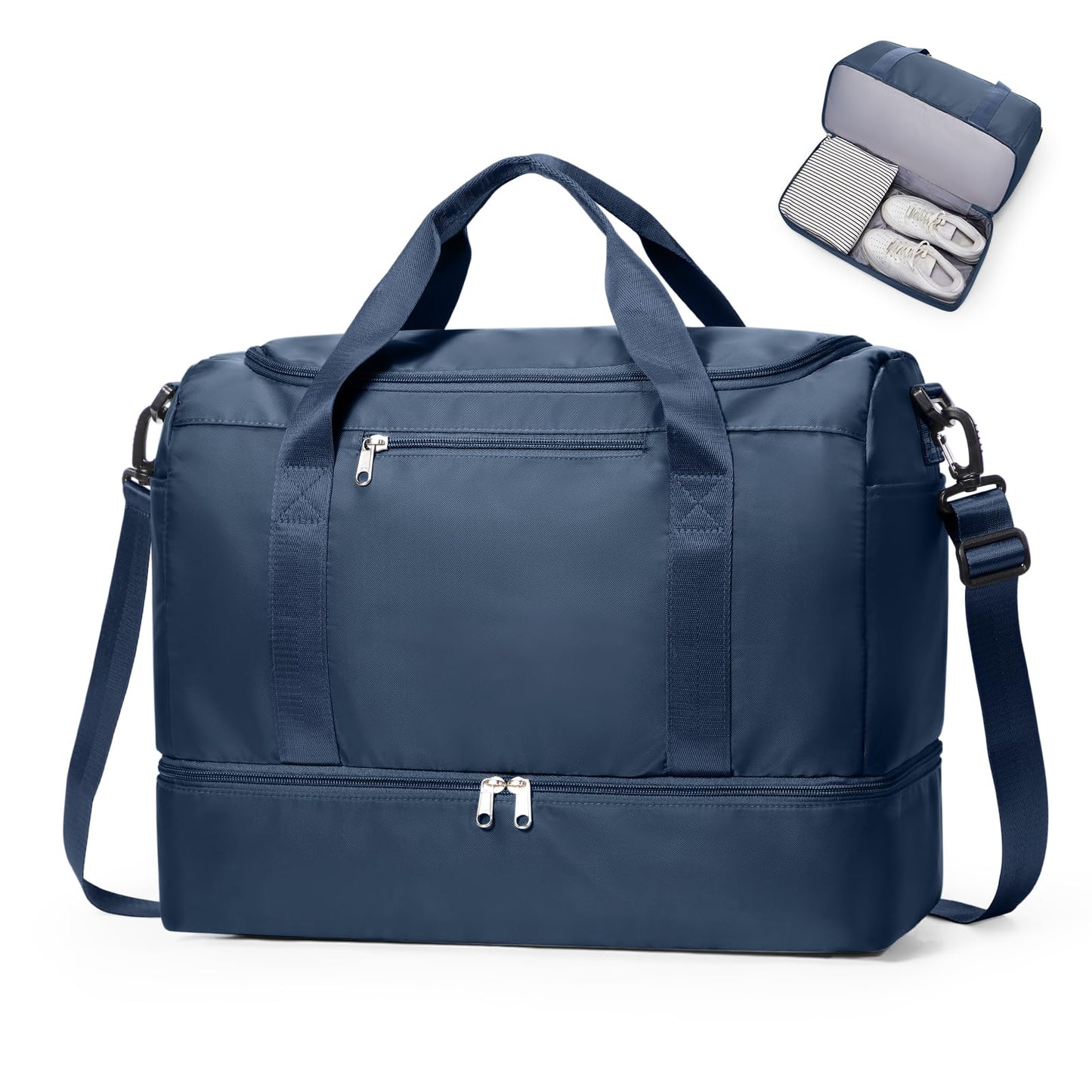 Large Weekender Bag with Shoe Compartment