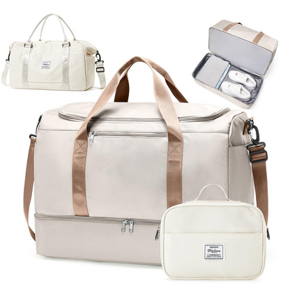 Large Weekender Bag with Shoe Compartment