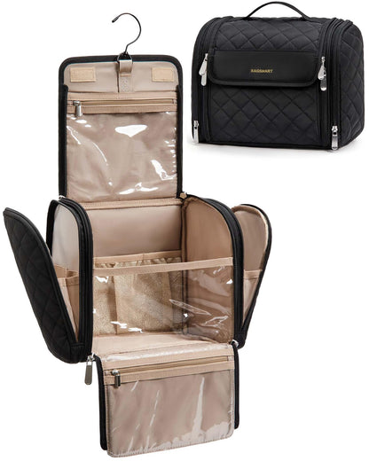 Hanging Travel Toiletry Bag with Water-Resistant Design