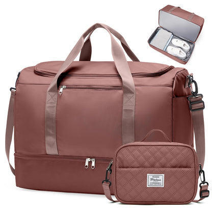 Large Weekender Bag with Shoe Compartment