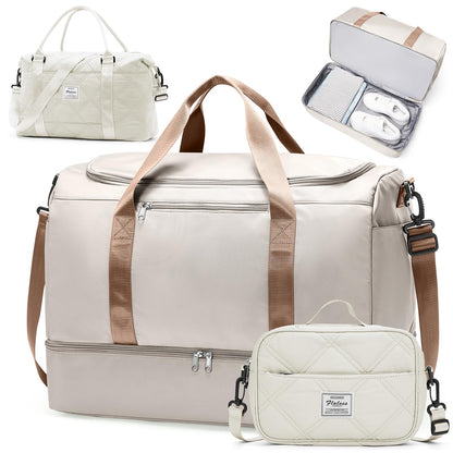 Large Weekender Bag with Shoe Compartment