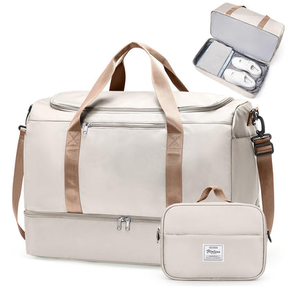 Large Weekender Bag with Shoe Compartment