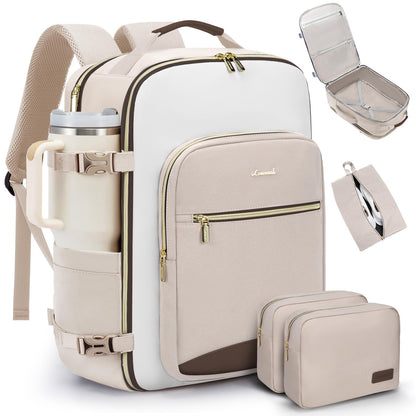 Carry-On Travel Backpack with Personal Item Design
