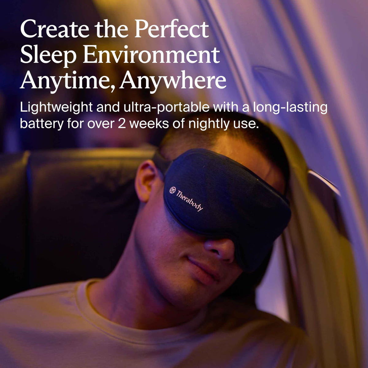 Blackout Sleep Mask with Gentle Massage Vibration