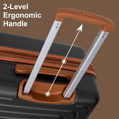28-Inch Hardside Checked Luggage with Dual Spinners