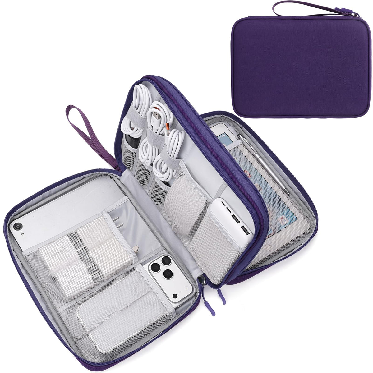 Travel Tech Organizer Pouch for Cables and Accessories