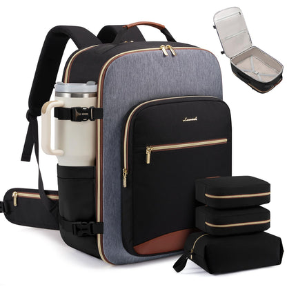 Carry-On Travel Backpack with Personal Item Design