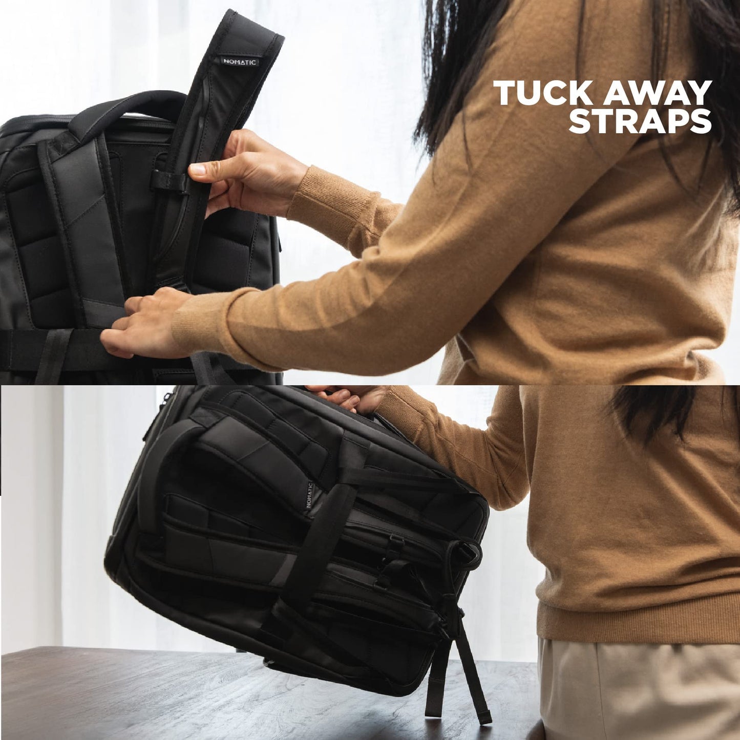 30L Expandable Travel Backpack with Laptop Sleeve
