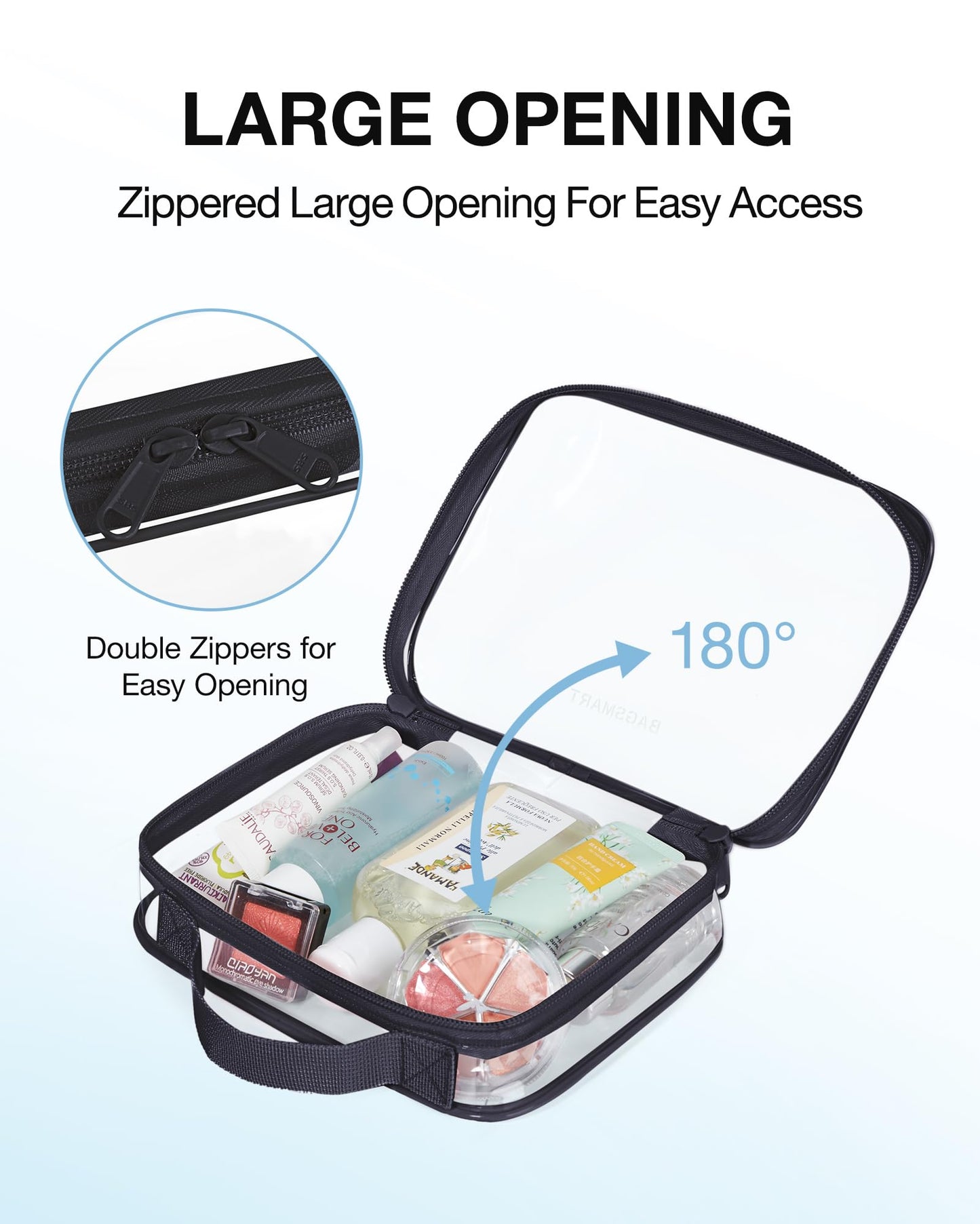 Clear TSA Toiletry Bag Set for Travel Essentials