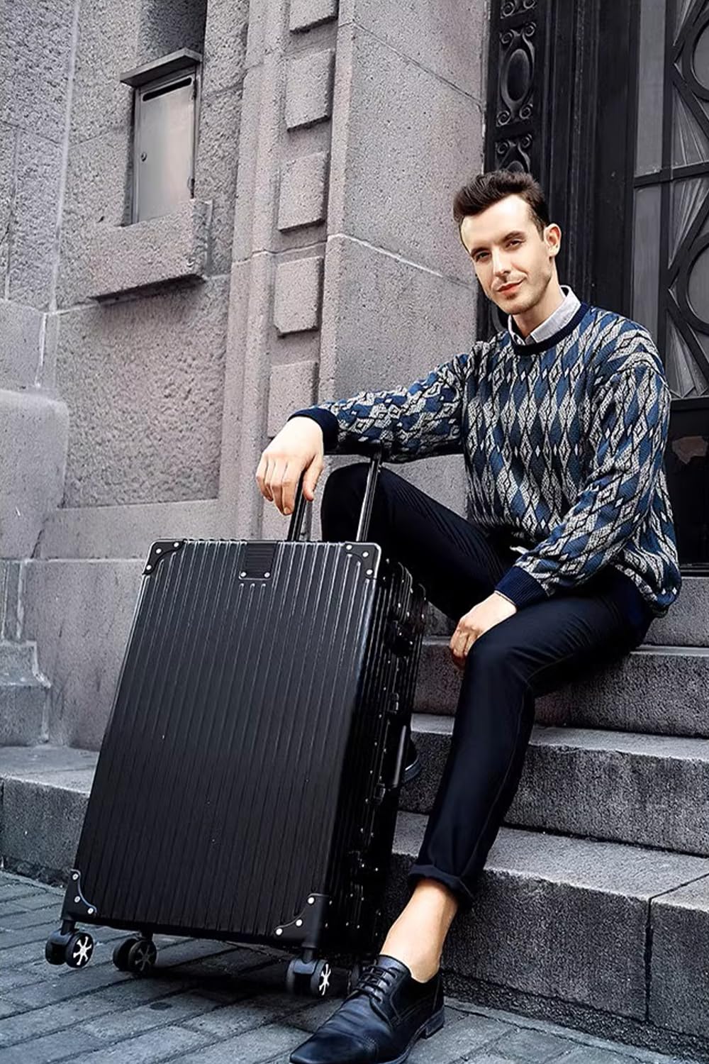 Zipperless Hardshell Suitcase with Aluminum Frame