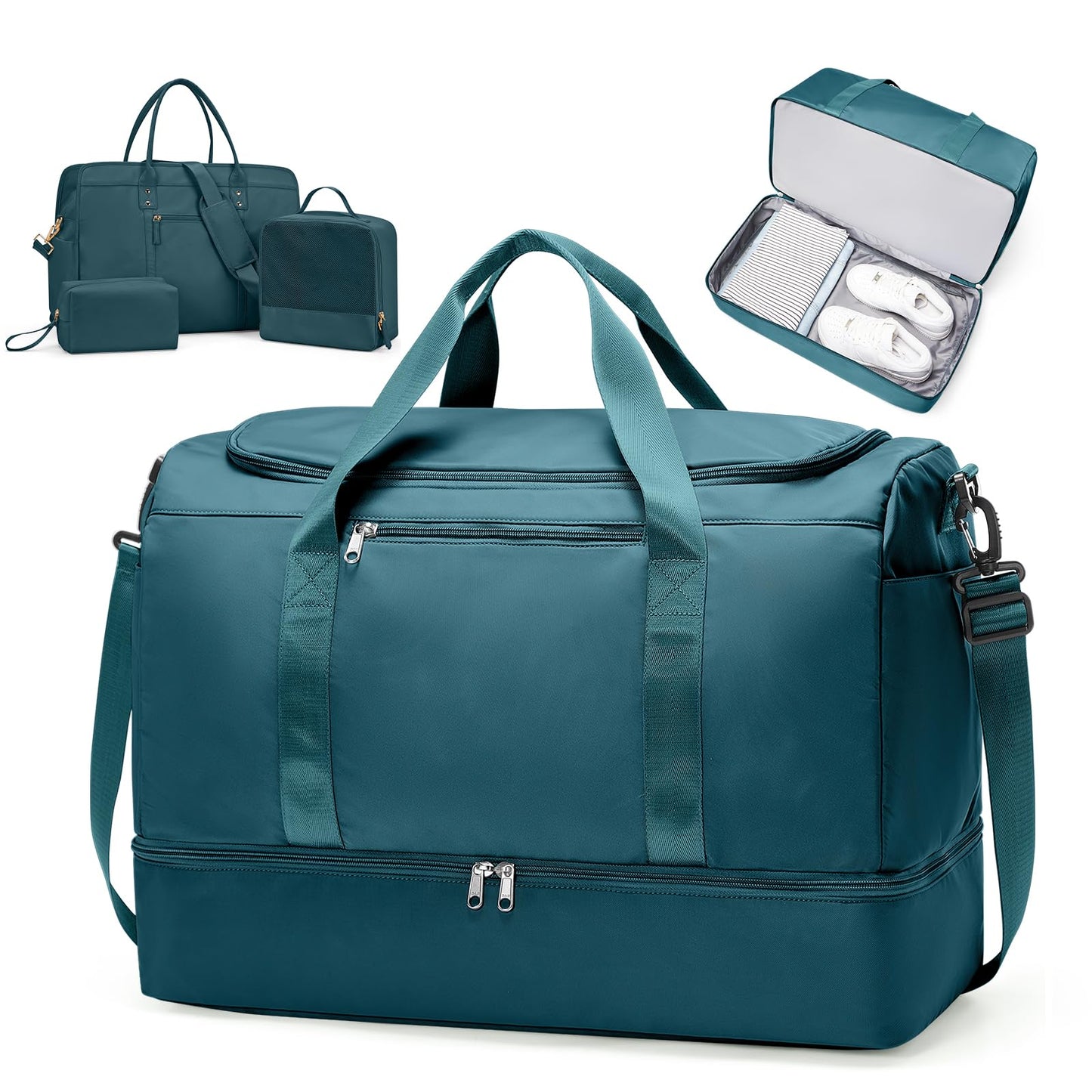 Large Weekender Bag with Shoe Compartment