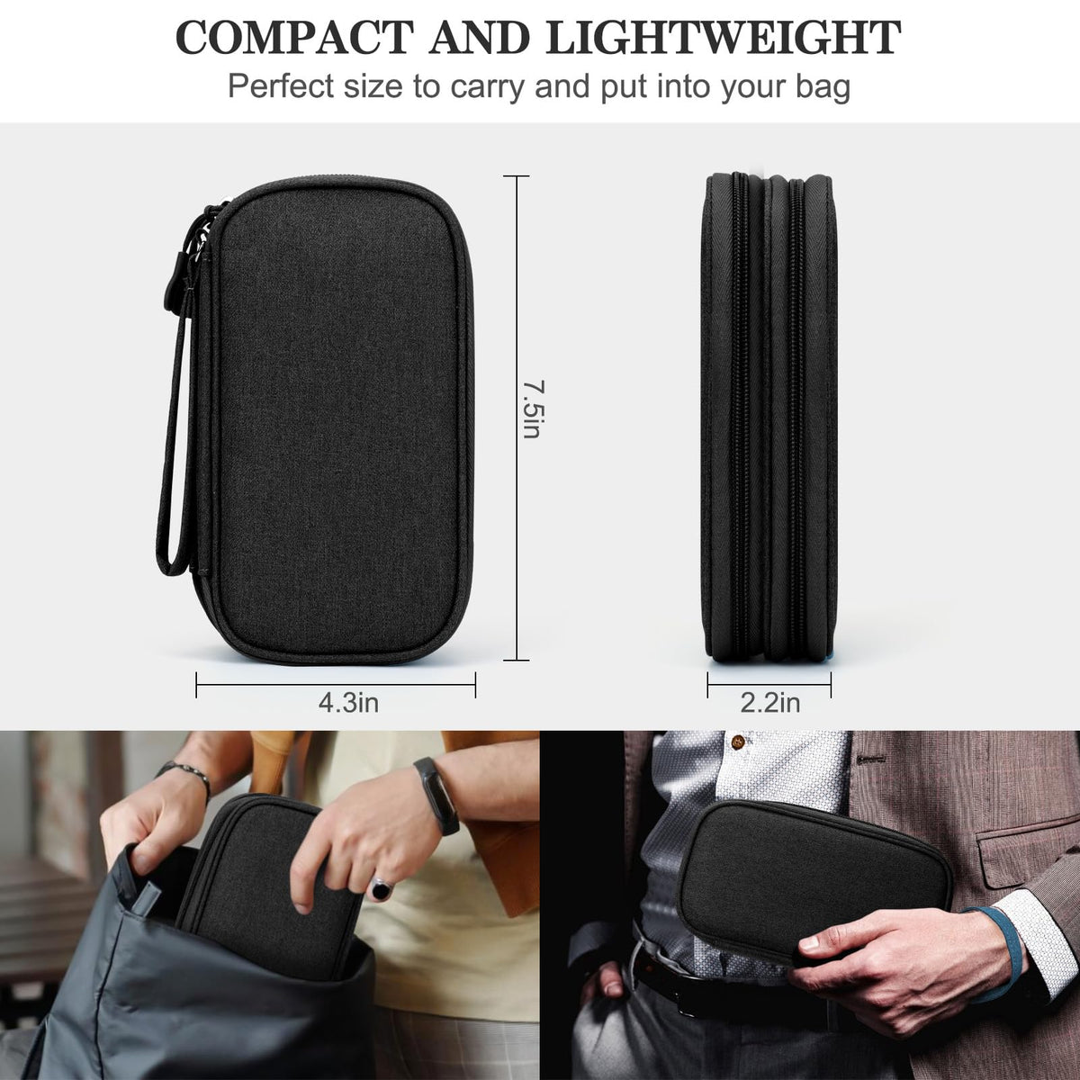 Travel Tech Organizer Pouch for Cables and Accessories