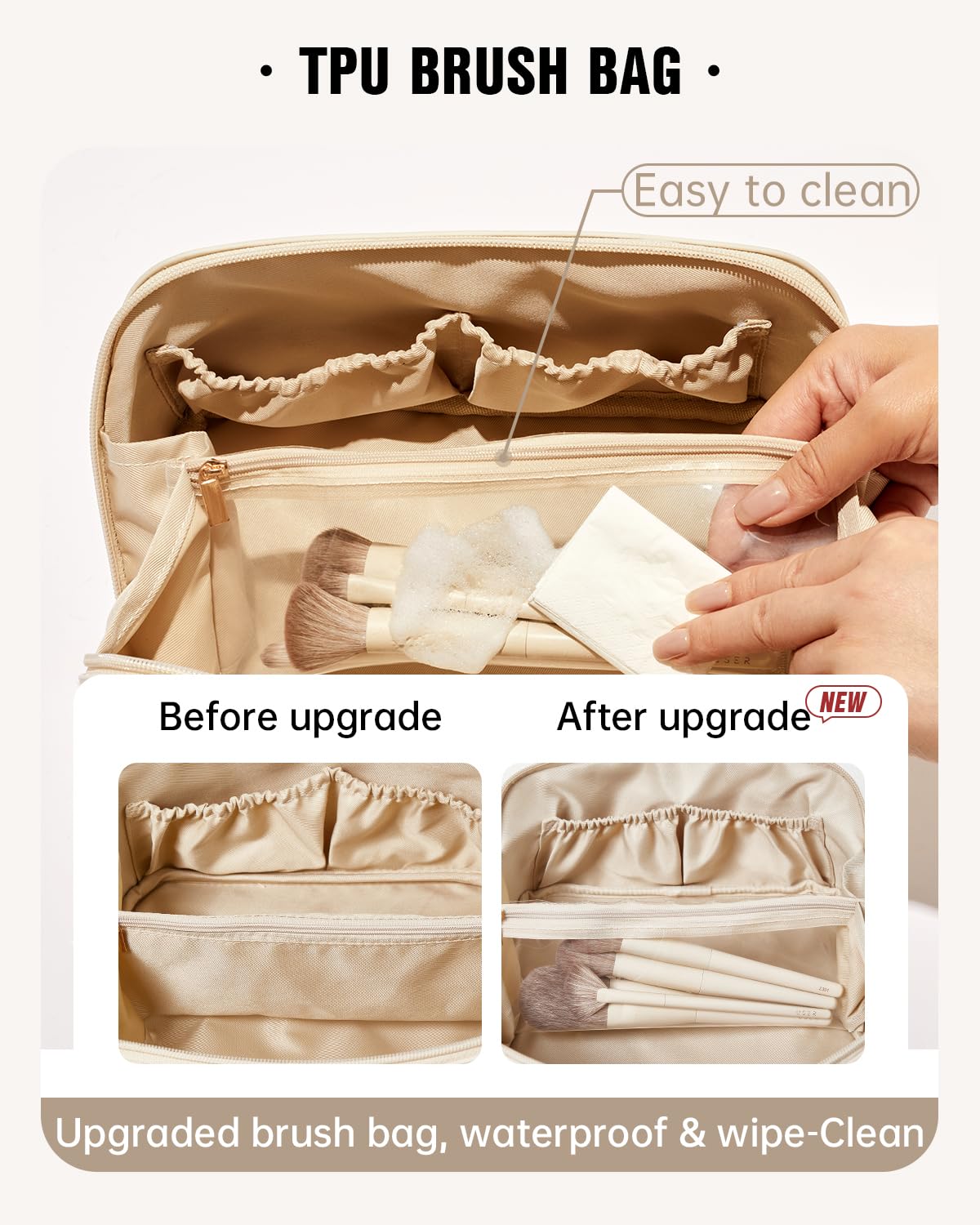 Men's Travel Toiletry Bag with Organizer Compartments