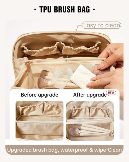 Men's Travel Toiletry Bag with Organizer Compartments