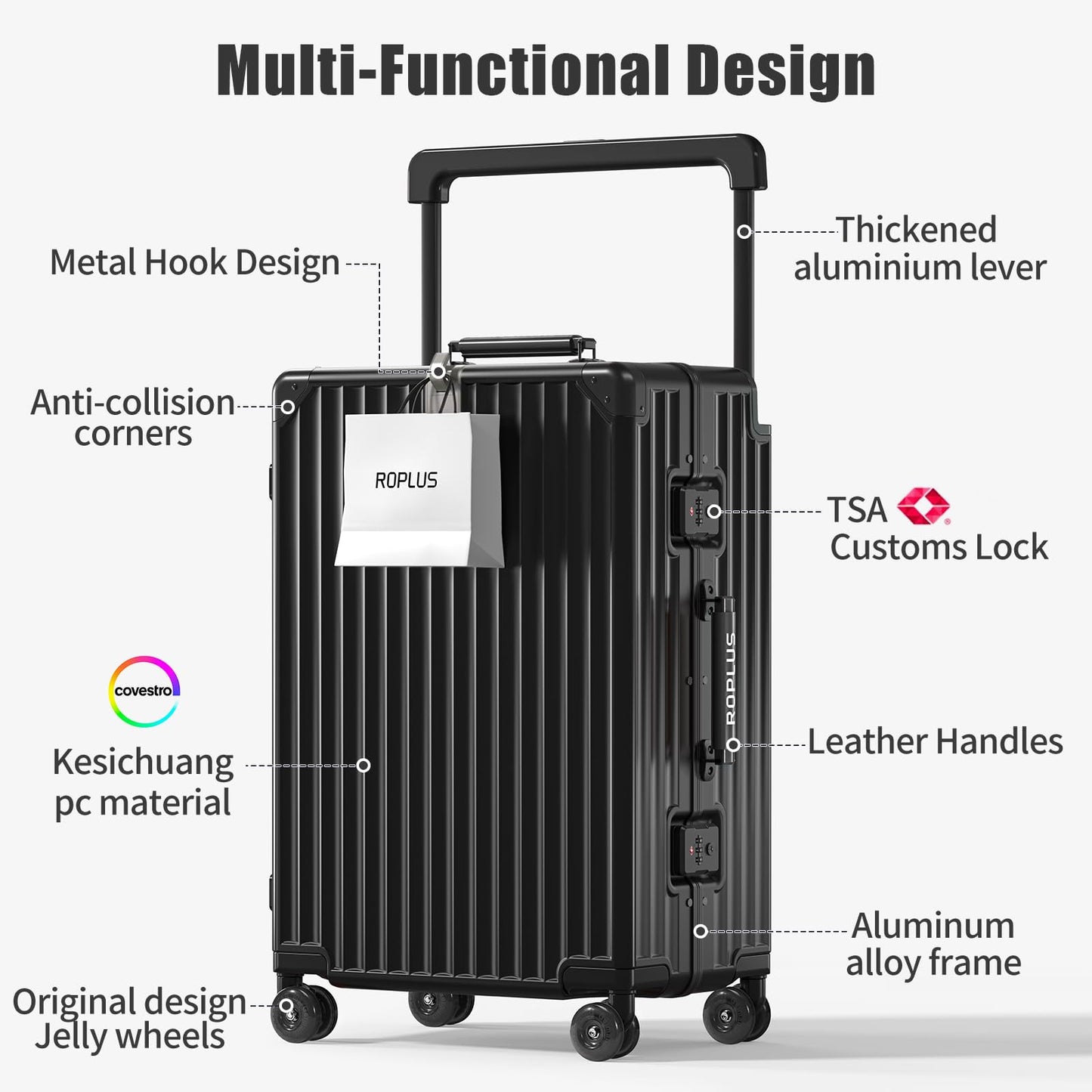 Hardside Luggage with Aluminum Frame