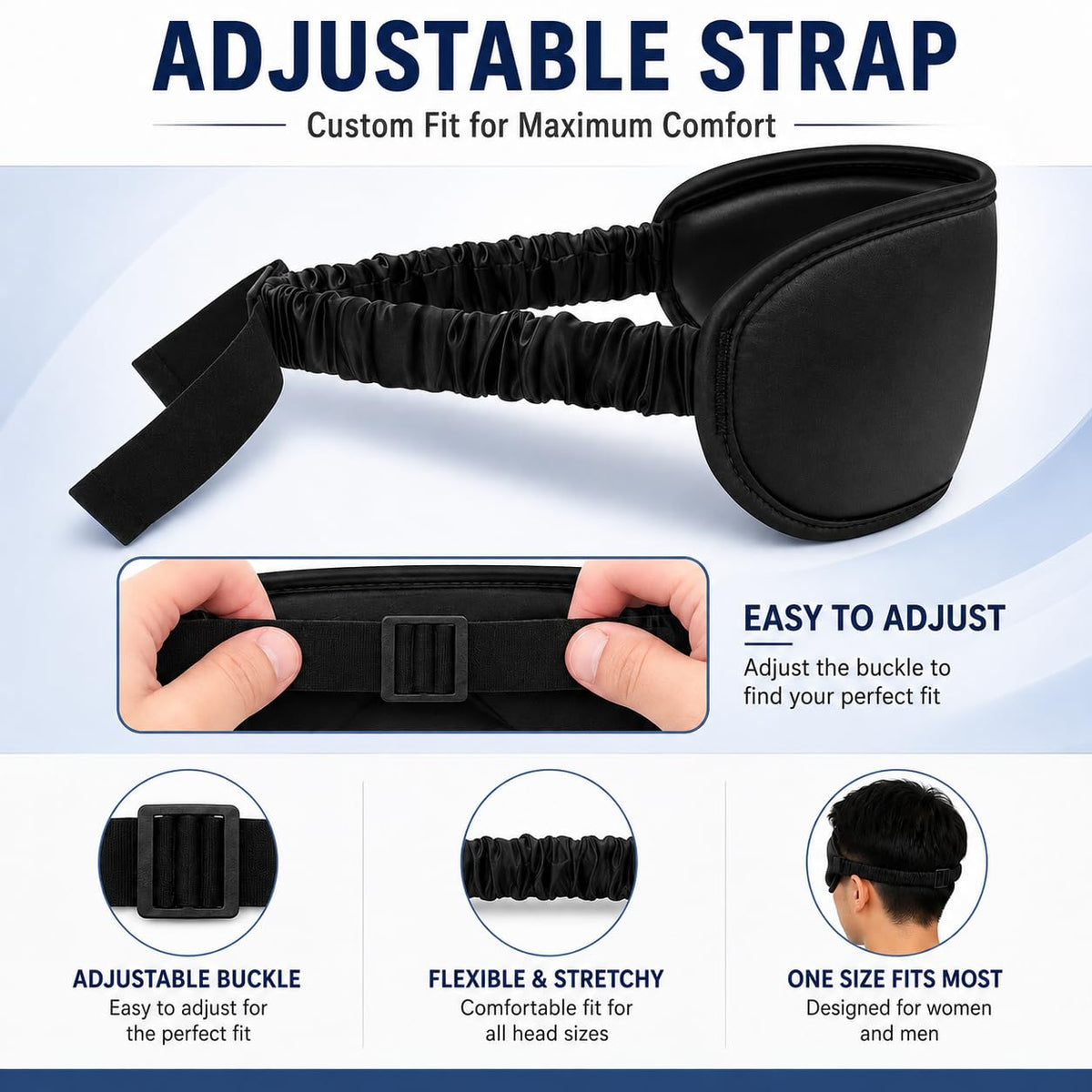Silk Sleep Mask with Soft Light-Blocking Design