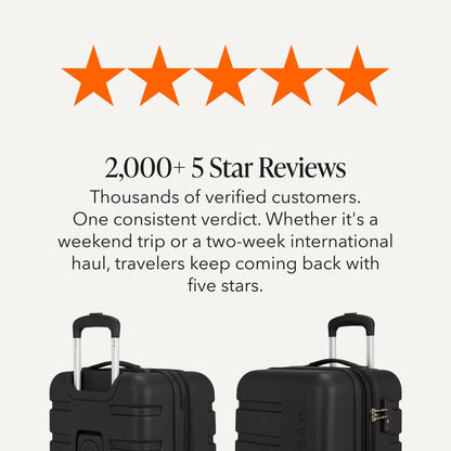 Hardside Carry-On Luggage with Built-In Cupholder