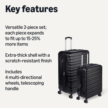30-Inch Hardside Spinner Expandable Suitcase