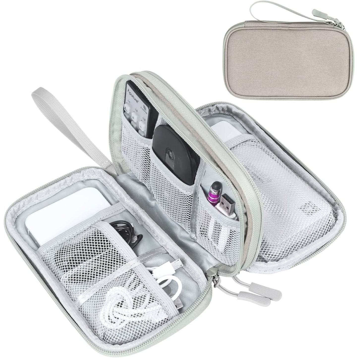 Travel Tech Organizer Pouch for Cables and Accessories