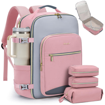 Carry-On Travel Backpack with Personal Item Design