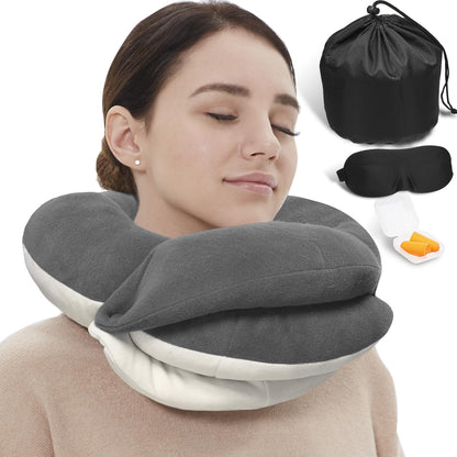 Kids Travel Neck Pillow with Chin Support