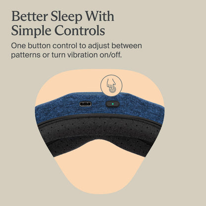 Blackout Sleep Mask with Gentle Massage Vibration