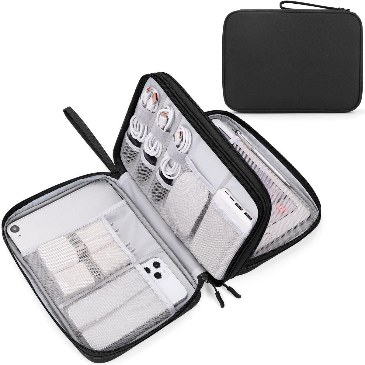 Travel Tech Organizer Pouch for Cables and Accessories