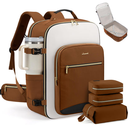 Carry-On Travel Backpack with Personal Item Design