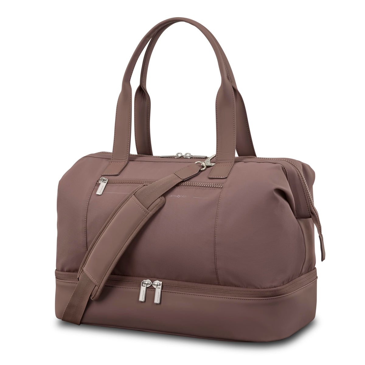 Weekender Bag with Drop-Bottom Compartment