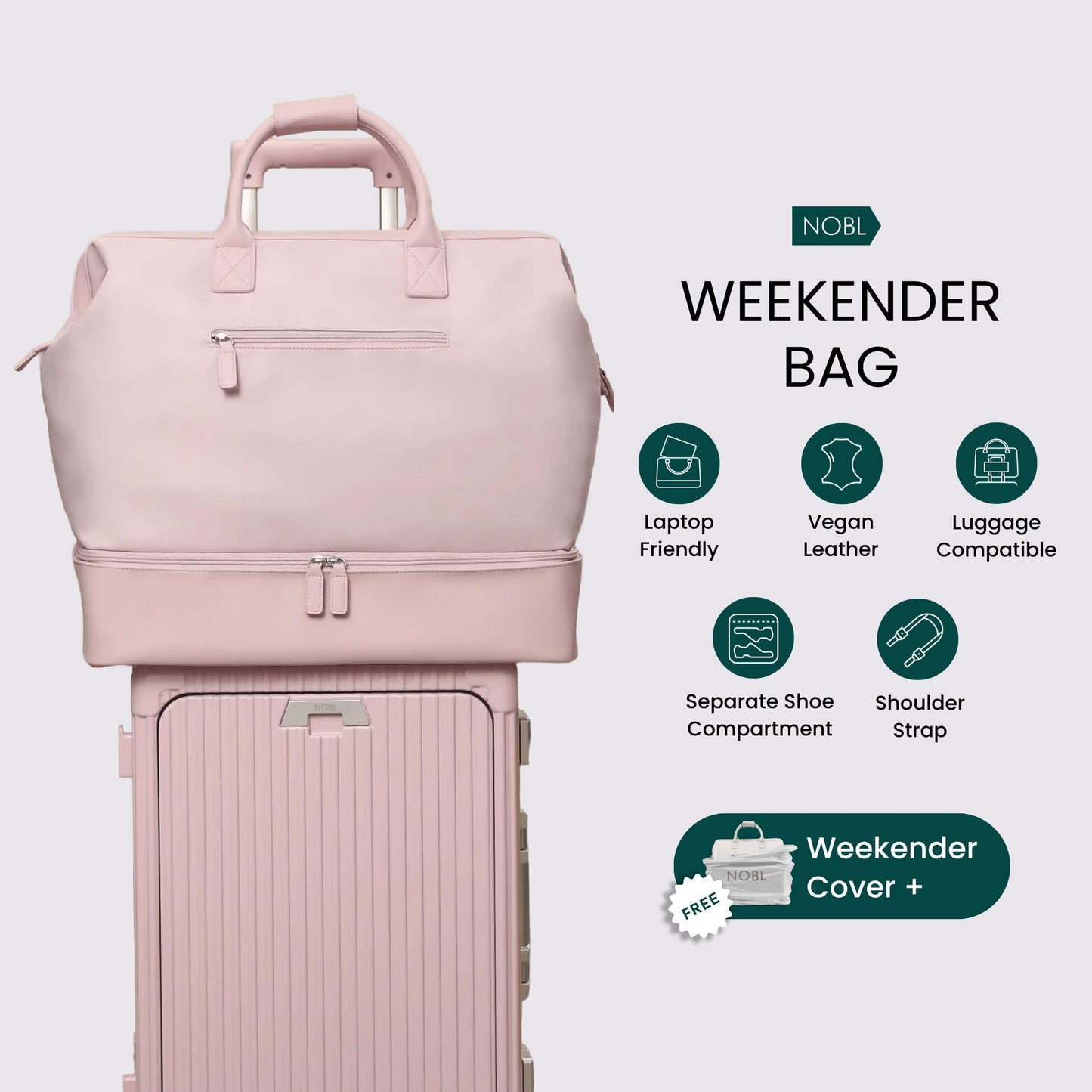 Weekender Travel Bag with Spacious Carry-On Design