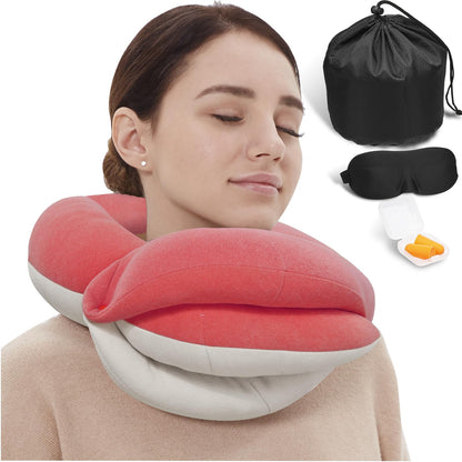 Kids Travel Neck Pillow with Chin Support