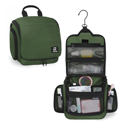 Hanging Toiletry Bag with 10-Compartment Organizer