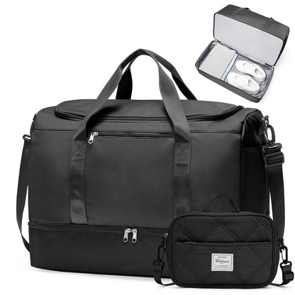 Large Weekender Bag with Shoe Compartment