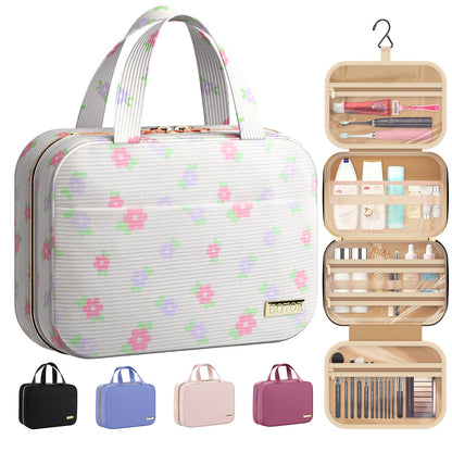 Hanging Travel Toiletry Bag with Spacious Organizer