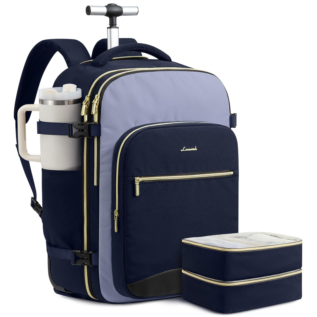 Carry-On Travel Backpack with Personal Item Design