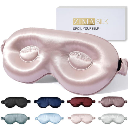 Mulberry Silk Sleep Mask with 3D Contoured Cups·