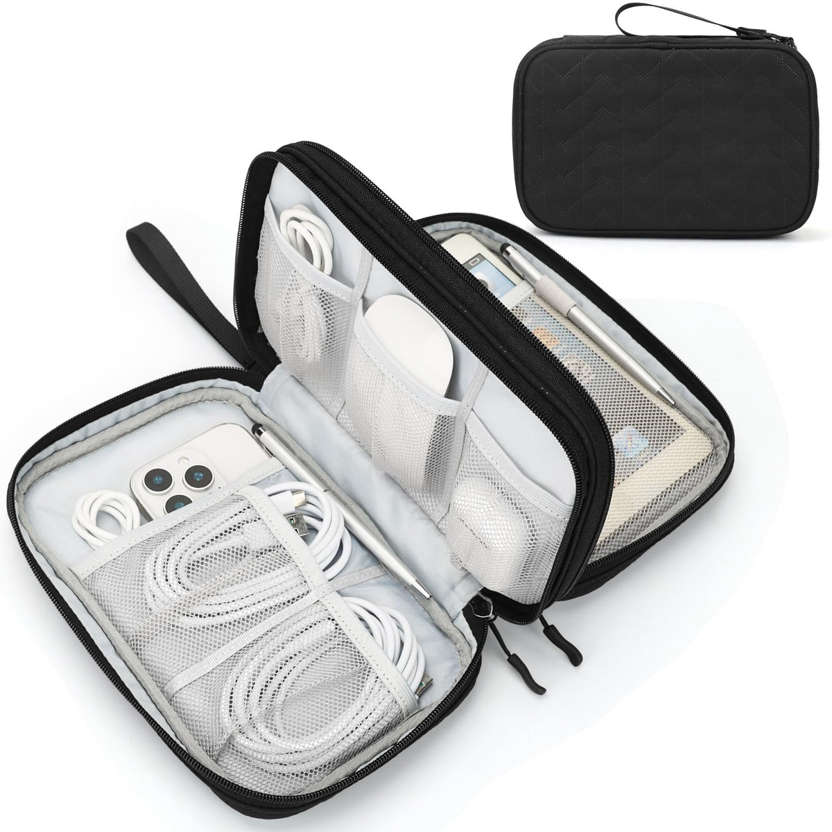 Travel Tech Organizer Pouch for Cables and Accessories