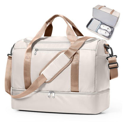Large Weekender Bag with Shoe Compartment