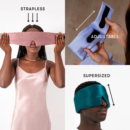 Silk Sleep Mask with Padded Light-Blocking Design